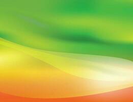 abstract groen oranje golvend sjabloon ontwerp vector