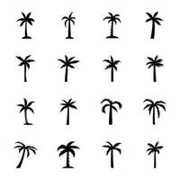 palm boom schets vector