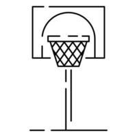 basketbal lijn icoon. sport spel vector liga.