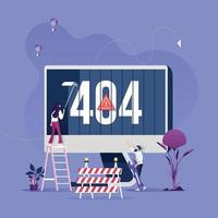 concept 404-foutpagina of bestand niet gevonden voor webpagina vector