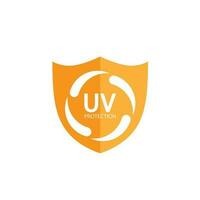 uv bescherming logo zonne- room zonlicht sunblock vector