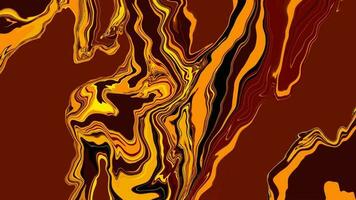 achtergrond met marmeren textuur. abstract schilderij mengen vlekken. bruin en oranje vloeistof verf dat stromen. vector