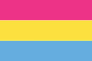 pansexueel trots vlag. lgbt vlag vector