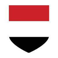 Jemen vlag. vlag van Jemen. geïsoleerd vector