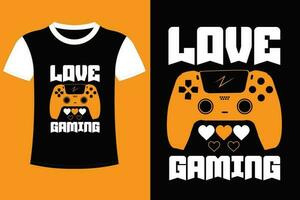 gaming t-shirt ontwerp. vector