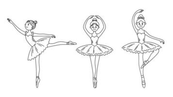 ballerina's dansen ballet vector