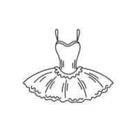 ballet tutu tekening vector