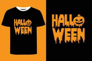 Halloween-t-shirtontwerp. vector