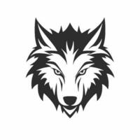 wolf hoofd logo vector - dier merk symbool