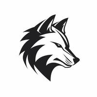 wolf hoofd logo vector - dier merk symbool