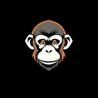 aap hoofd logo vector - gorilla merk symbool