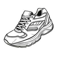 sportschoenen - sport- schoenen - schoenen voor rennen -vector grafisch laarzen vector