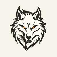 wolf hoofd logo vector - dier merk symbool