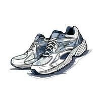 sportschoenen - sport- schoenen - schoenen voor rennen -vector grafisch laarzen vector