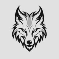 wolf hoofd logo vector - dier merk symbool