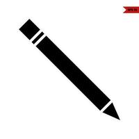 pen glyph-pictogram vector