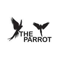 de papegaai logo vector, bovenstaand welke tekst kan het formulier een mooi hoor logo vector