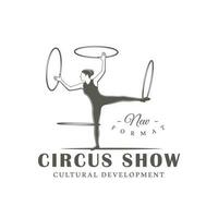 circus etiket geïsoleerd Aan wit achtergrond vector