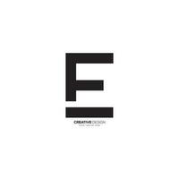 gemakkelijk brief fe creatief monogram uniek logo. fe logo. ef logo vector