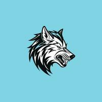 esports wolf mascotte team logo vector