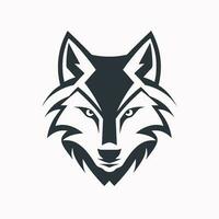 wolf hoofd logo vector - dier merk symbool