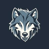 wolf hoofd logo vector - dier merk symbool