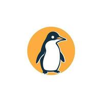 pinguïn hoofd logo vector - vogel merk symbool