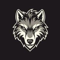 wolf hoofd logo vector - dier merk symbool