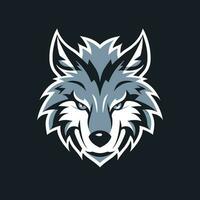 wolf hoofd logo vector - dier merk symbool