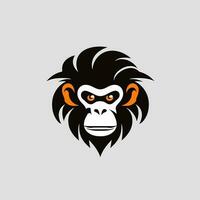 aap hoofd logo vector - gorilla merk symbool