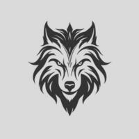 wolf hoofd logo vector - dier merk symbool