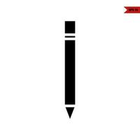 pen glyph-pictogram vector