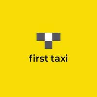 taxi logo sjabloon. een schoon, modern, en hoge kwaliteit ontwerp logo vector ontwerp. bewerkbare en aanpassen sjabloon logo