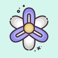 icoon hyacint. verwant naar bloemen symbool. mbe stijl. gemakkelijk ontwerp bewerkbaar. gemakkelijk illustratie vector