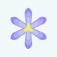 icoon saffraan. verwant naar bloemen symbool. vlak stijl. gemakkelijk ontwerp bewerkbaar. gemakkelijk illustratie vector