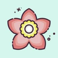 icoon gardenia. verwant naar bloemen symbool. mbe stijl. gemakkelijk ontwerp bewerkbaar. gemakkelijk illustratie vector