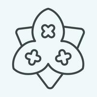 icoon bougainville. verwant naar bloemen symbool. lijn stijl. gemakkelijk ontwerp bewerkbaar. gemakkelijk illustratie vector