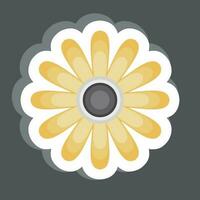 sticker gloden margriet. verwant naar bloemen symbool. gemakkelijk ontwerp bewerkbaar. gemakkelijk illustratie vector