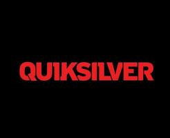 quiksilver symbool merk kleren logo rood ontwerp icoon abstract vector illustratie met zwart achtergrond