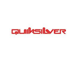 quiksilver merk logo naam rood symbool kleren ontwerp icoon abstract vector illustratie