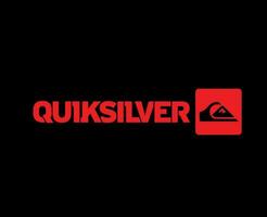 quiksilver symbool merk kleren logo rood ontwerp icoon abstract vector illustratie met zwart achtergrond
