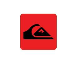 quiksilver logo merk kleren rood en zwart symbool ontwerp icoon abstract vector illustratie