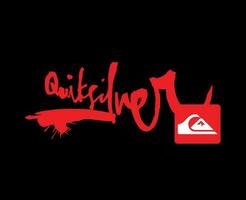 quiksilver symbool logo merk kleren ontwerp icoon abstract vector illustratie met zwart achtergrond