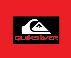 quiksilver merk logo symbool kleren abstract ontwerp icoon vector illustratie met rood achtergrond