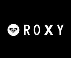 quiksilver roxy logo merk wit symbool kleren abstract ontwerp icoon vector illustratie met zwart achtergrond