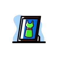 jurk foto conceptuele vector illustratie ontwerp pictogram