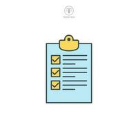 checklist icoon symbool sjabloon voor grafisch en web ontwerp verzameling logo vector illustratie