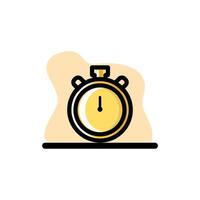 deadline stopwatch pictogram conceptueel vector illustratie ontwerp