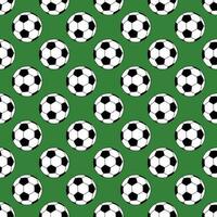 naadloos patroon van Amerikaans voetbal ballen Aan een groen achtergrond. vector