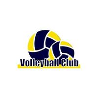 volleybal logo voor volleybal club Aan wit achtergrond vector